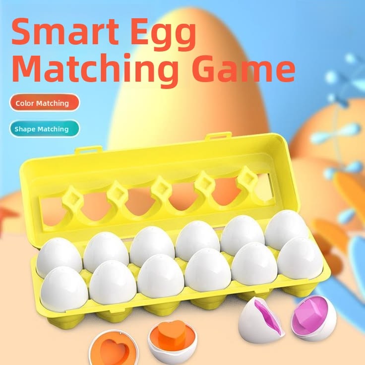 Smart Egg Matching Game: Educational Color and Shape Sorter