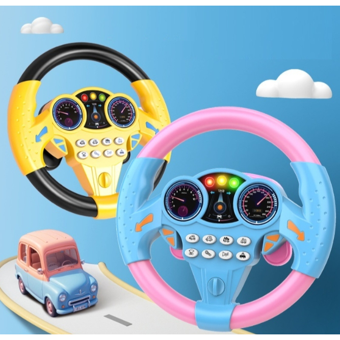 Interactive Musical Steering Wheel Toy for Kids