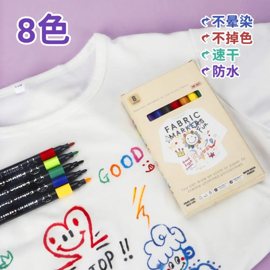 Plastic fabric art washable pen