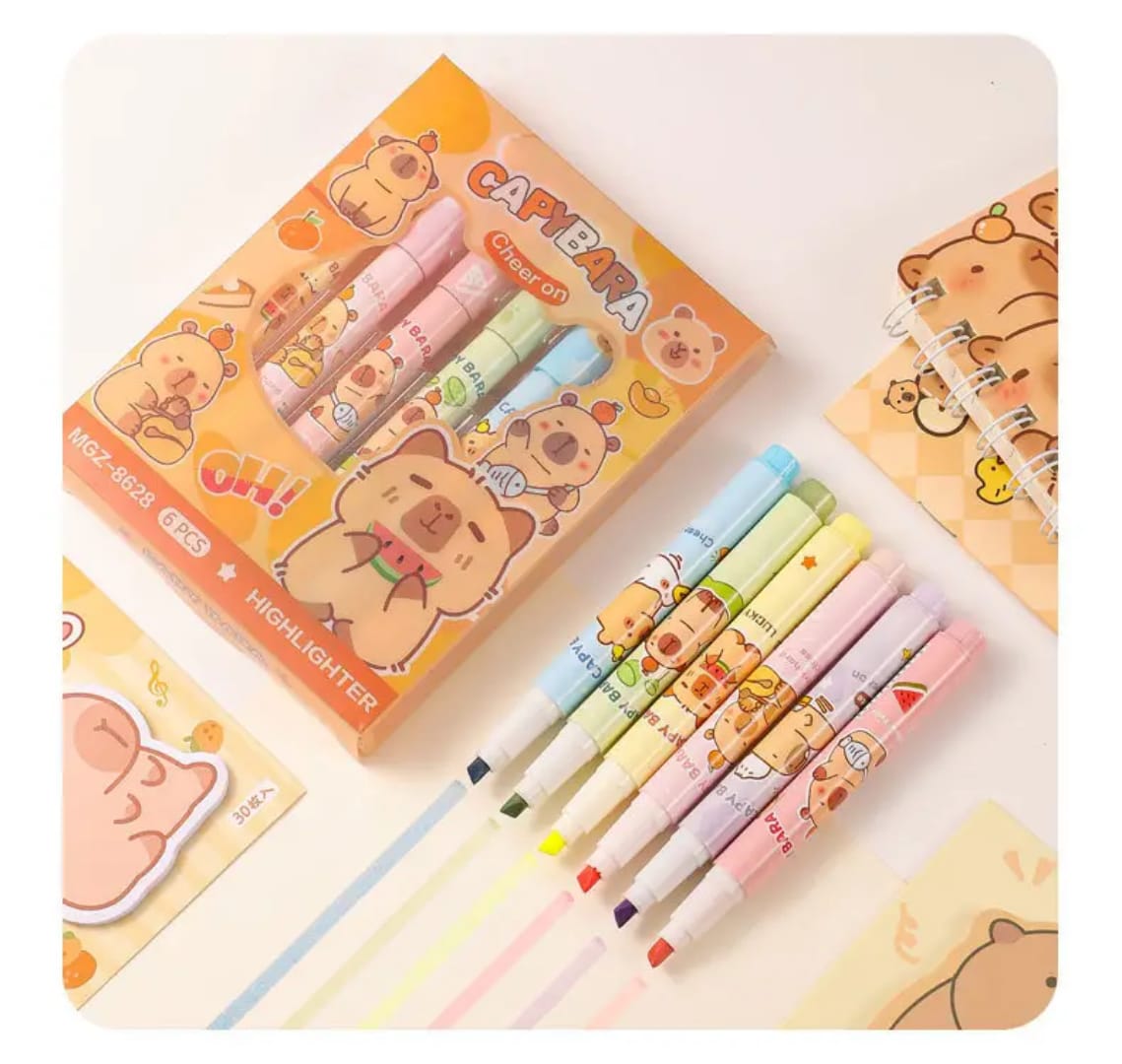 Cute capibara height highlighter pen - Image 4