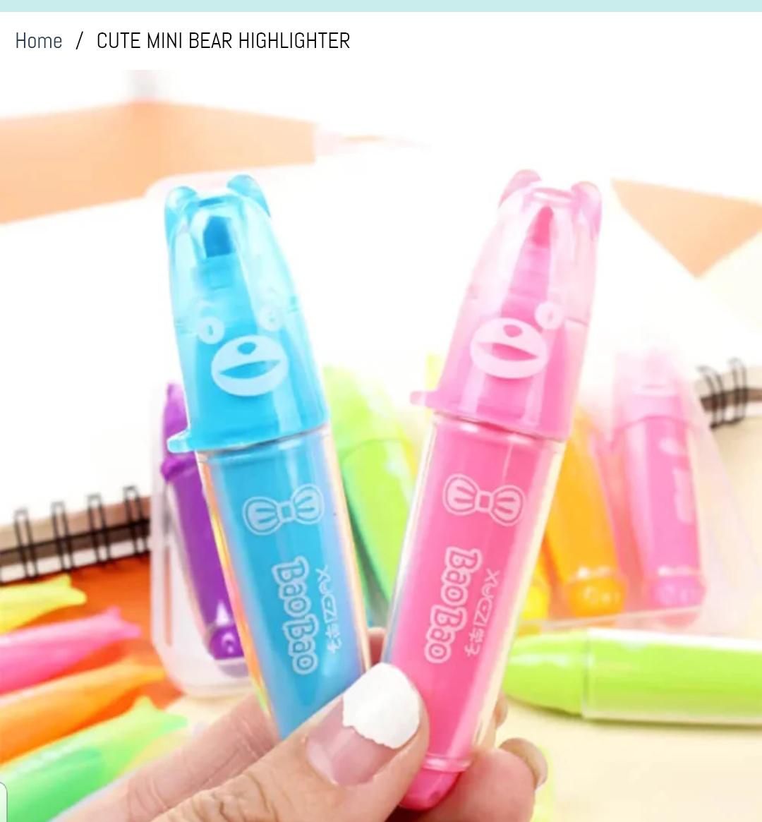 Cute BaoBao heighlighter with box packing
