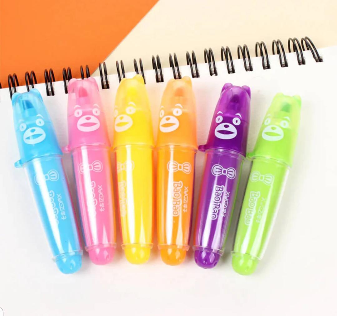 Cute BaoBao heighlighter with box packing