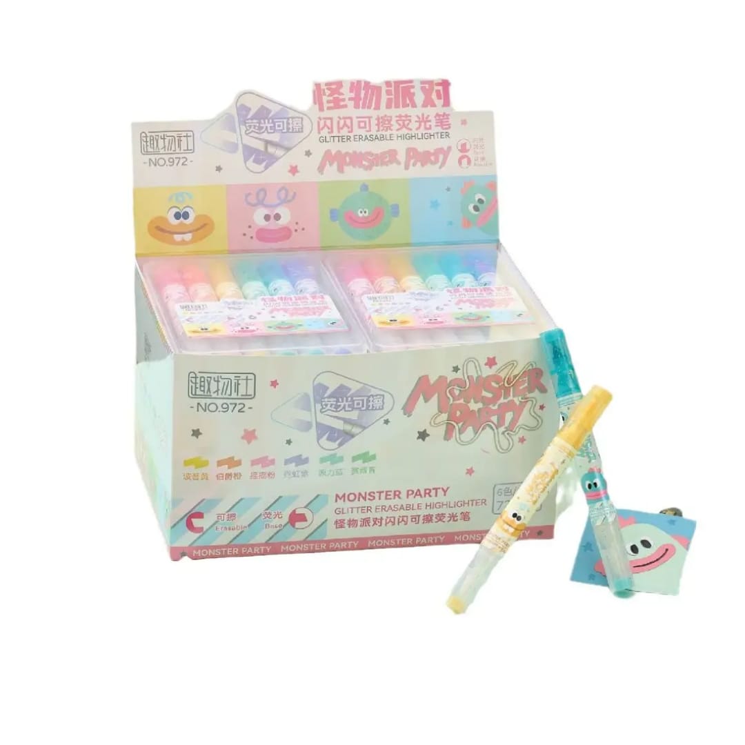 Triangular Barrel Erasable Highlighters Pen