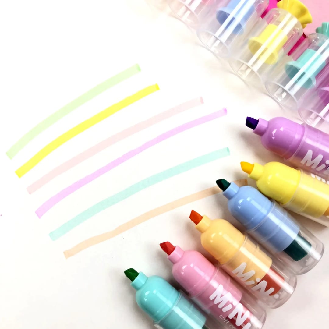 6Pcs Sugar Candy Color Highlighter Pen - Image 2