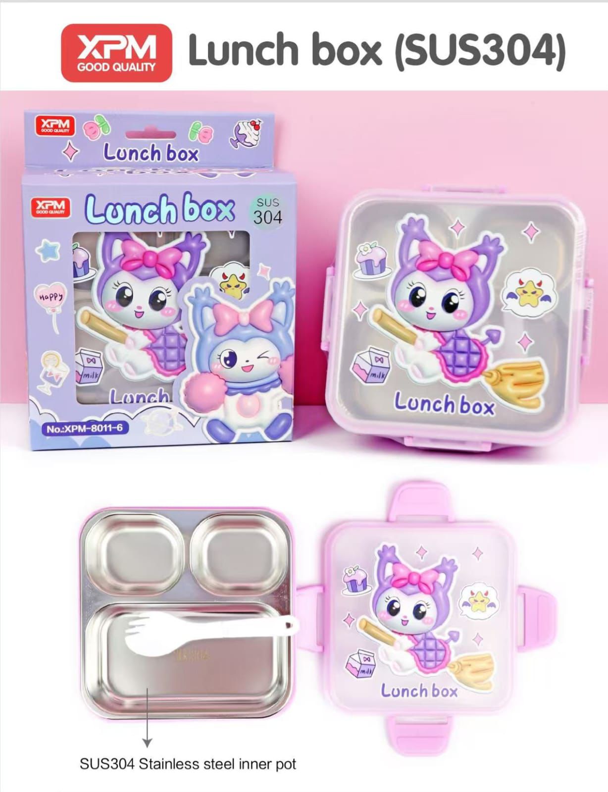Lunch box (sus304) stainless steel inner pot rs