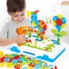 Creative DIY Power Drill & Mosaic Design Building Set (144 Pieces)