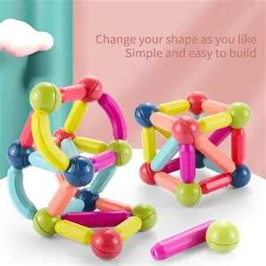 Magnetic Building Sticks Balls STEM Construction Set - Image 6
