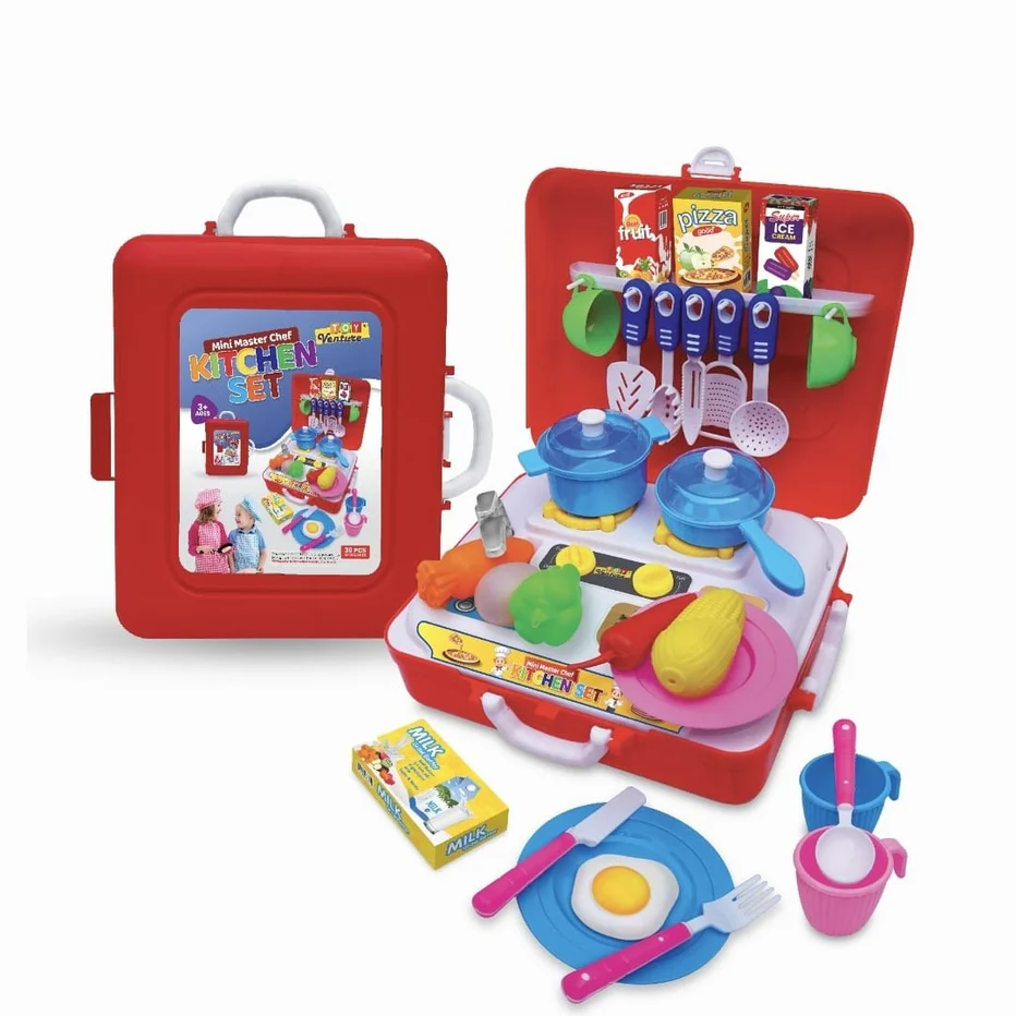 Mini Master Chef 30-Piece Kitchen Playset Case - Image 4
