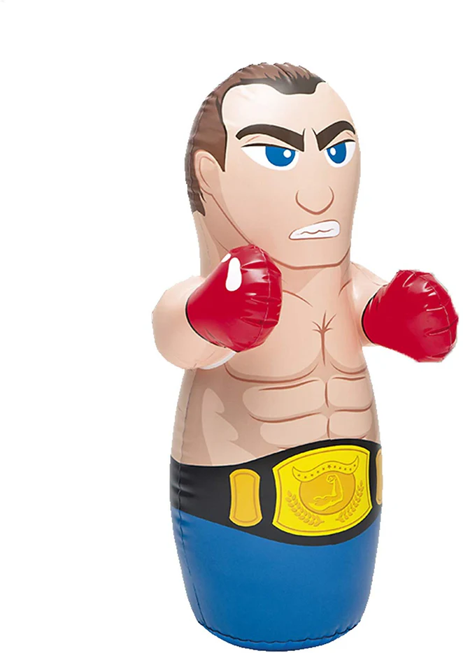 Intex Inflatable 3D Bop Bag – Boxing Boy Wrestling Buddy - Image 2
