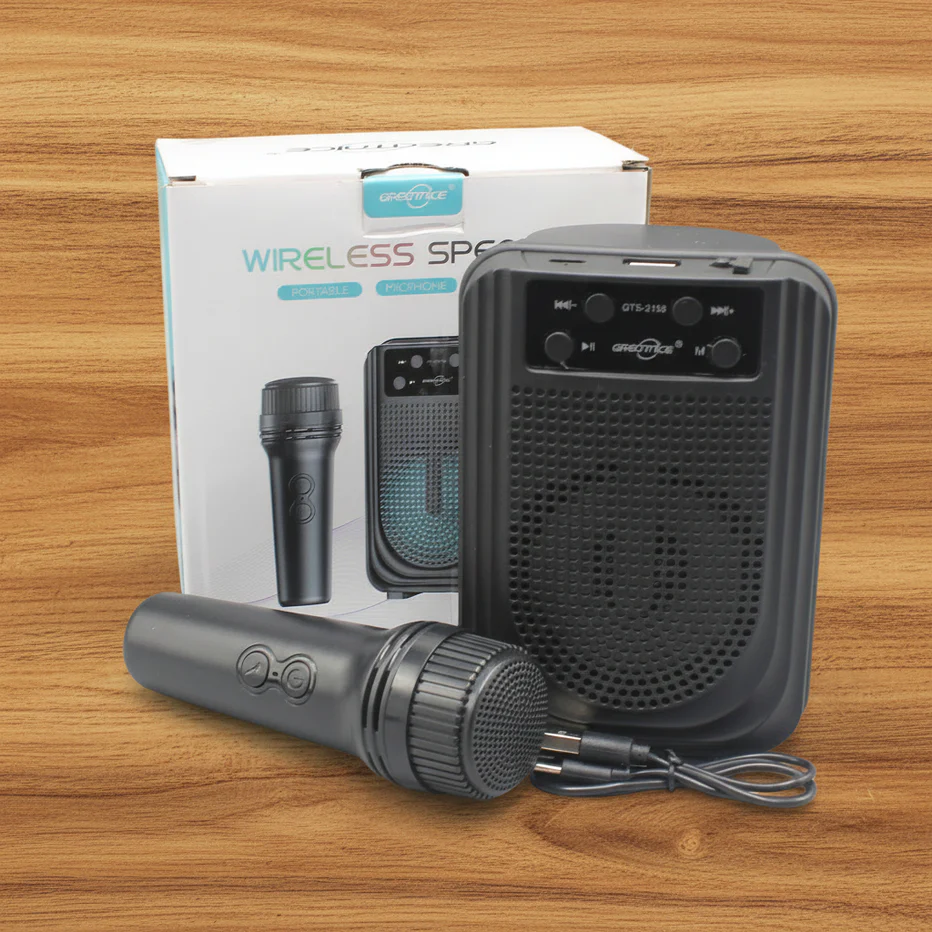 Portable Wireless Speaker with Microphone GTS-2158