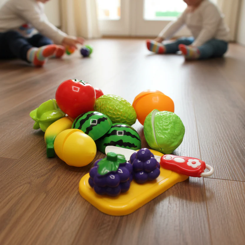 Food Cutting Vegetables and Fruits Set for Kids(13-Piece) - Image 4