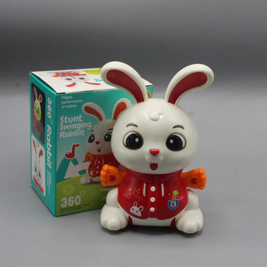 Stunt Swinging Rabbit Toy with Lights and Music