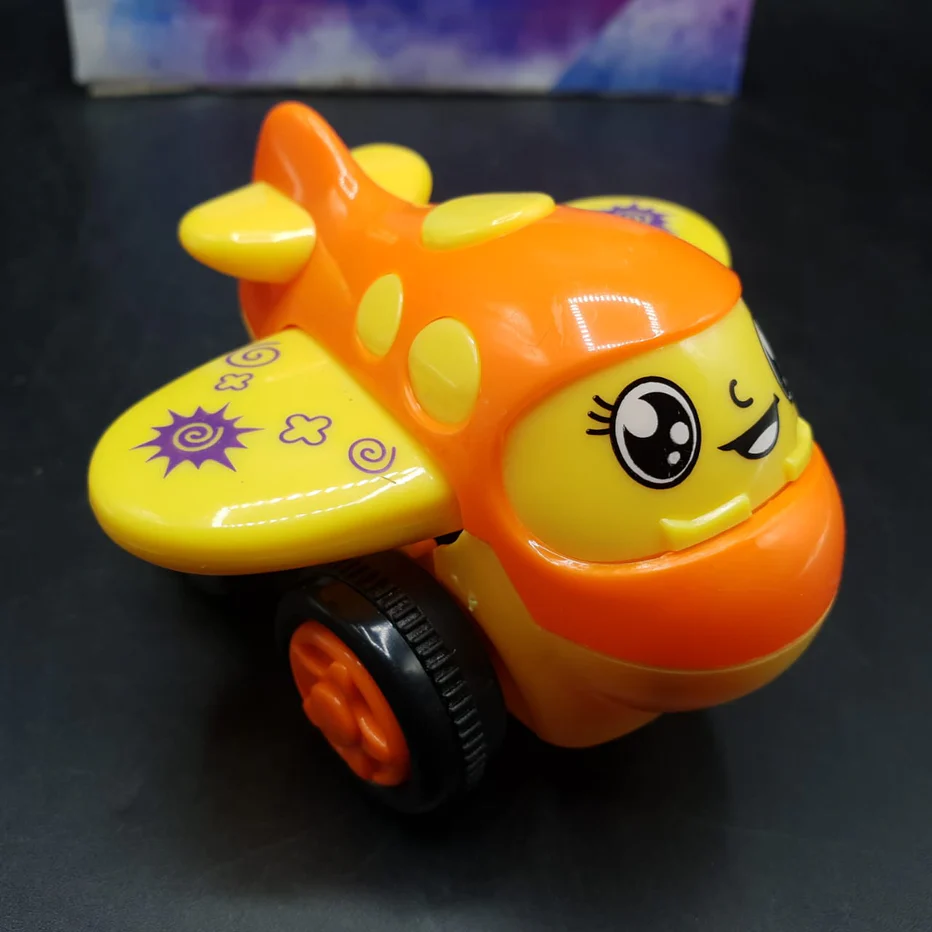 Mini Cartoon Friction Airplane Toy - Image 4