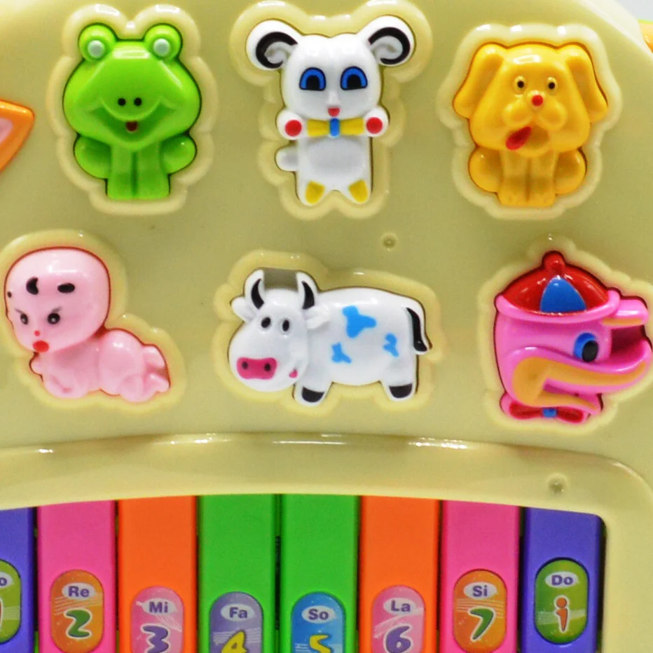 Cow Musical Piano Keyboard Toy with Electronic Learning Modes - Image 4