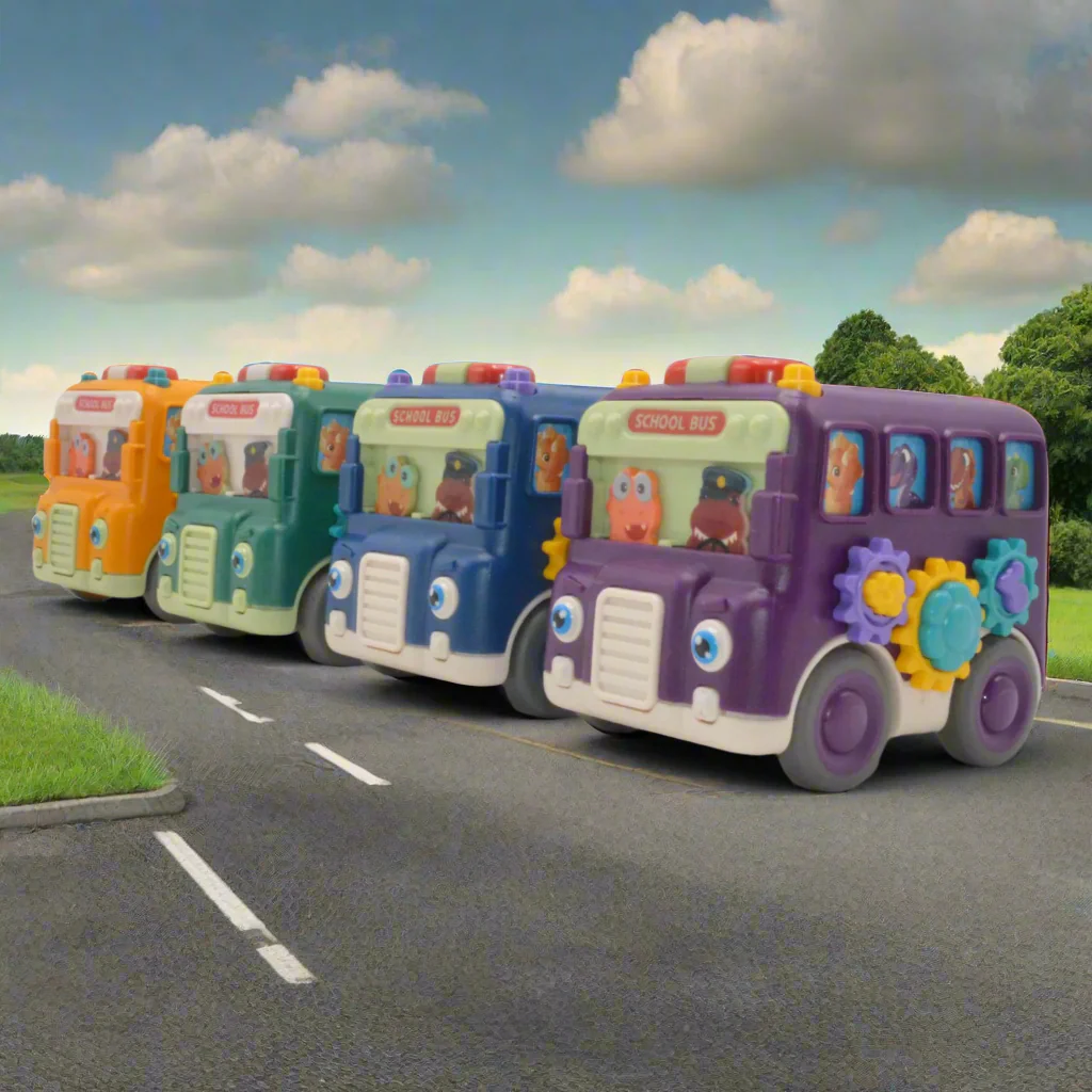 Alphabet School Bus Toy for Toddlers