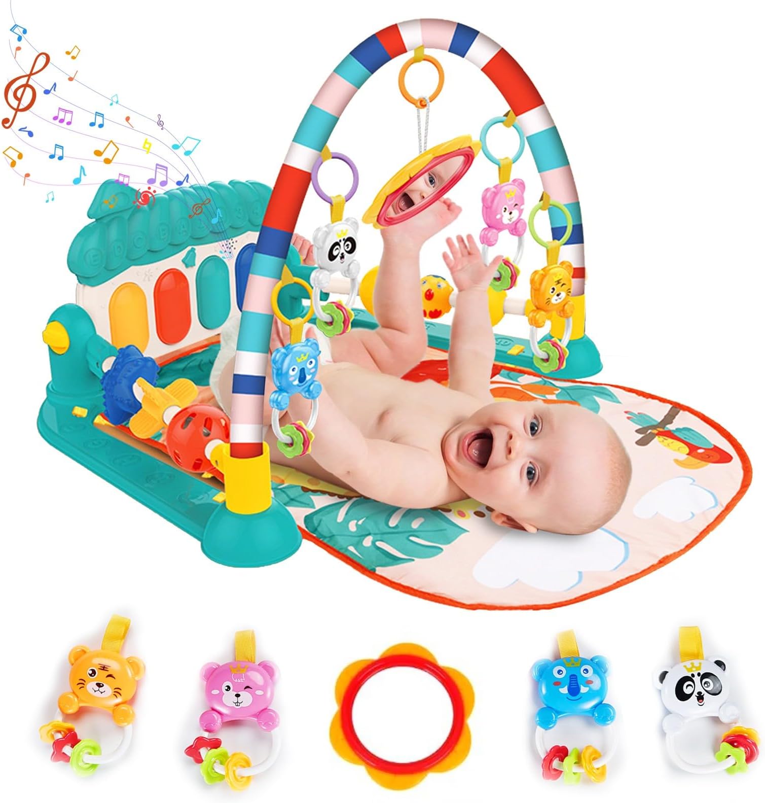 Baby’s Piano Gym Mat with Bluetooth & Projection