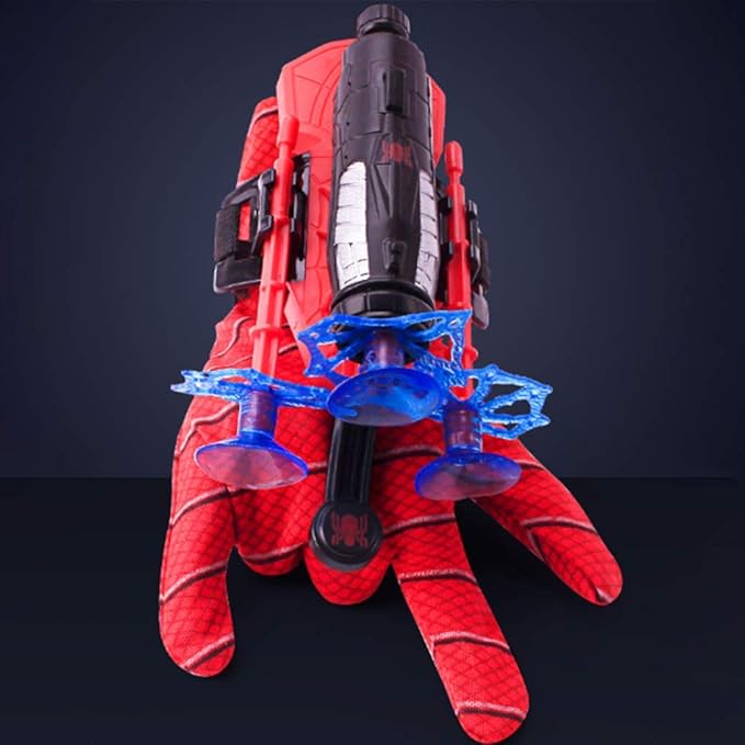 Spider-Hero Wrist Launcher & Cosplay Glove Set