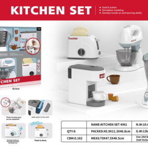 Pretend Play 4-in-1 Kitchen Set