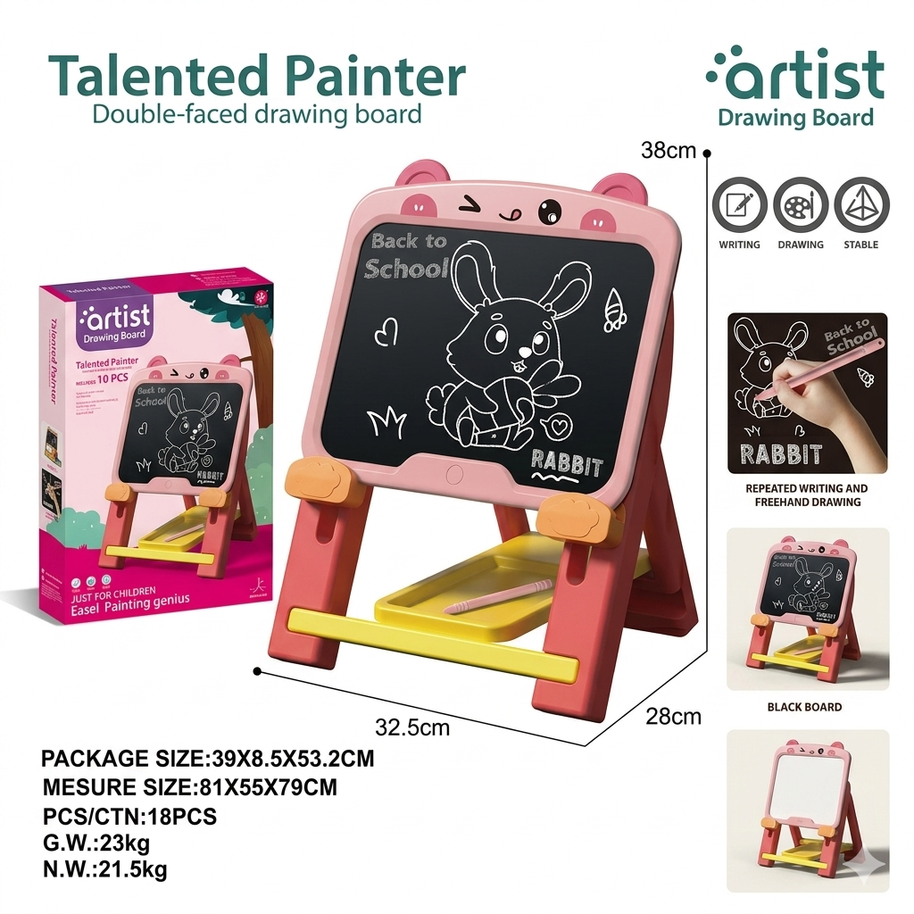 Talented Painter Double-Faced Drawing Board