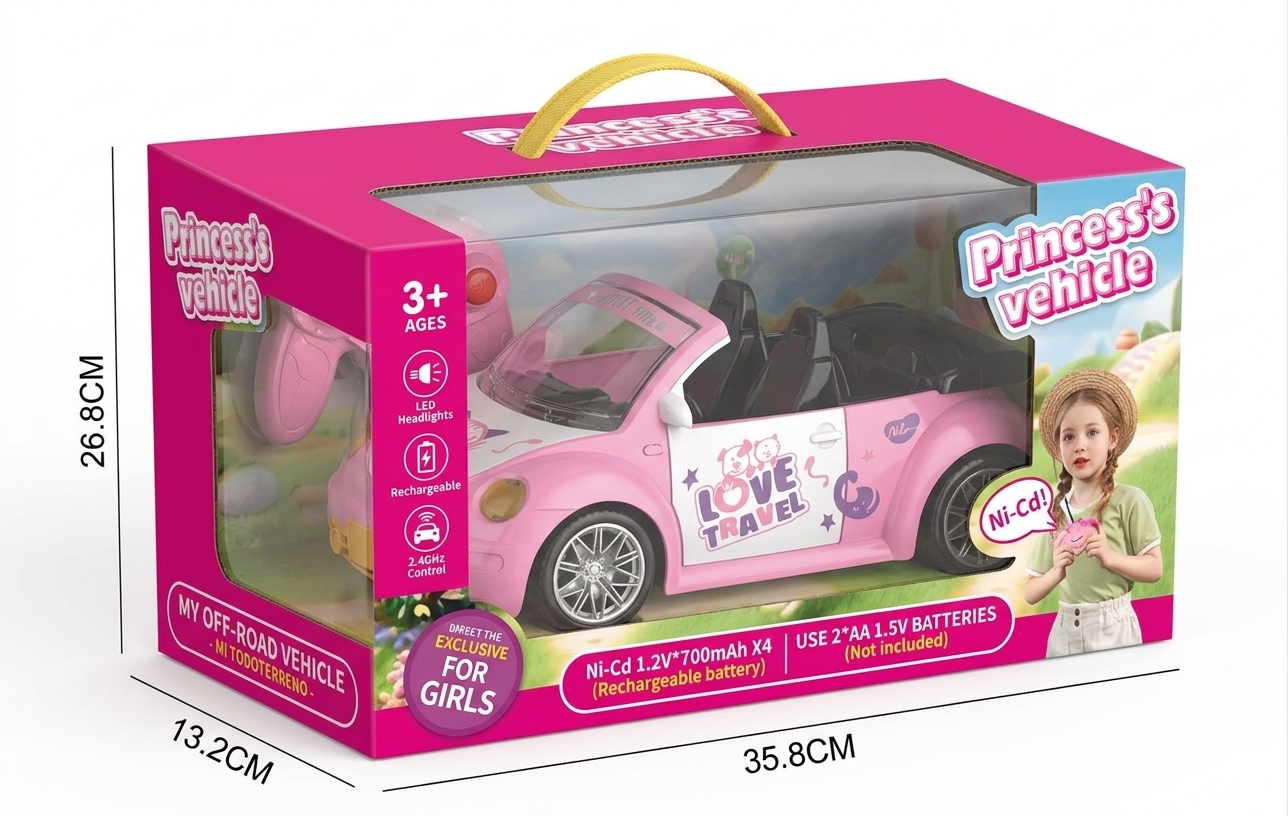Princess Vehicle RC Convertible Car - Image 2