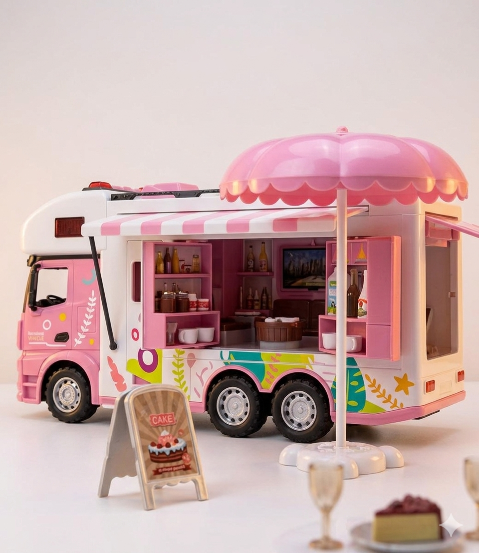 Recreational Fun Vehicle RC Camper Playset