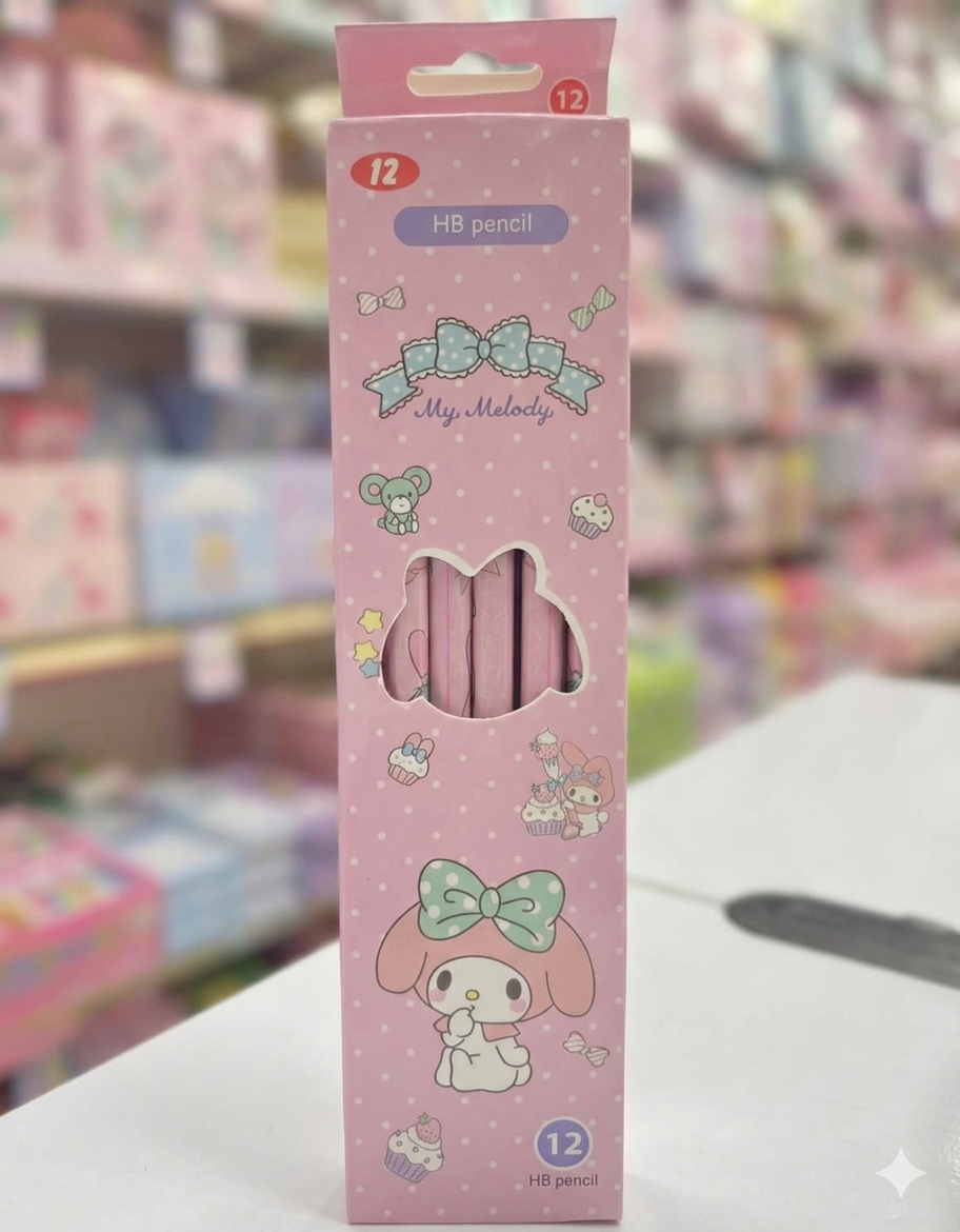 Cute Cartoon Character HB Pencil Set