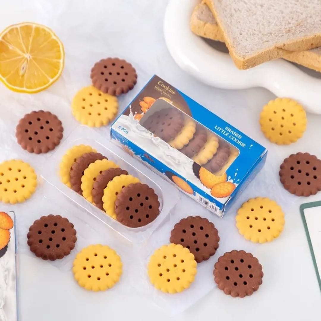 Cookie Novelty School Erasers