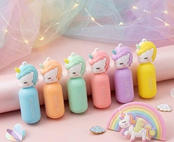 Cute Mini Unicorn Pastel Highlighters