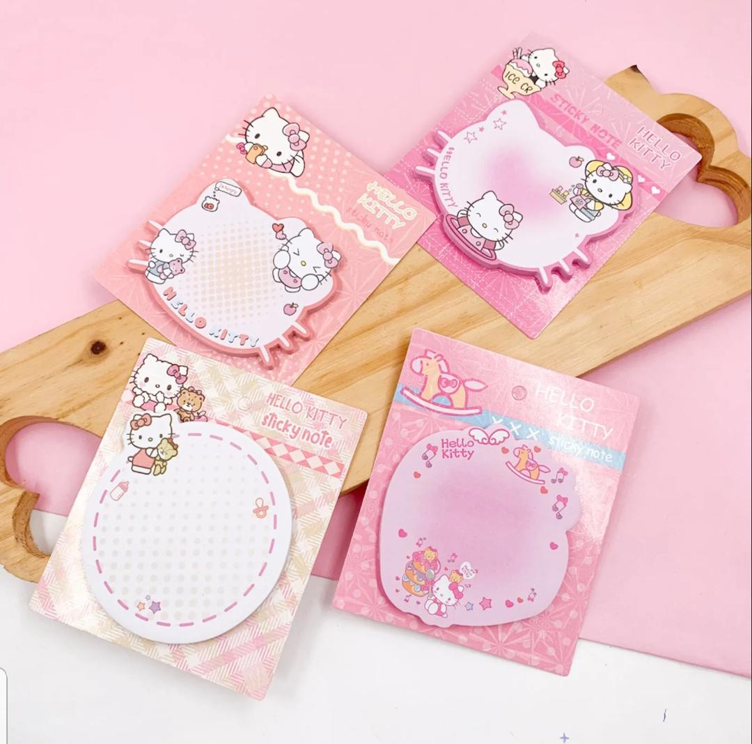 Hello Kitty Cartoon Shaped Sticky Notes Pad Set