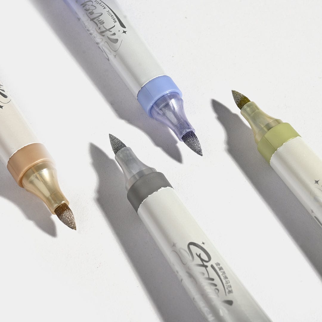Multi-Purpose Metallic Craft Marker Pens Set