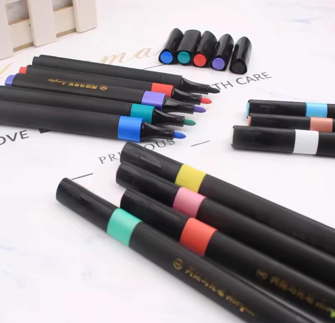Vibrant Quick-Drying Acrylic Marker Set(12 pcs)
