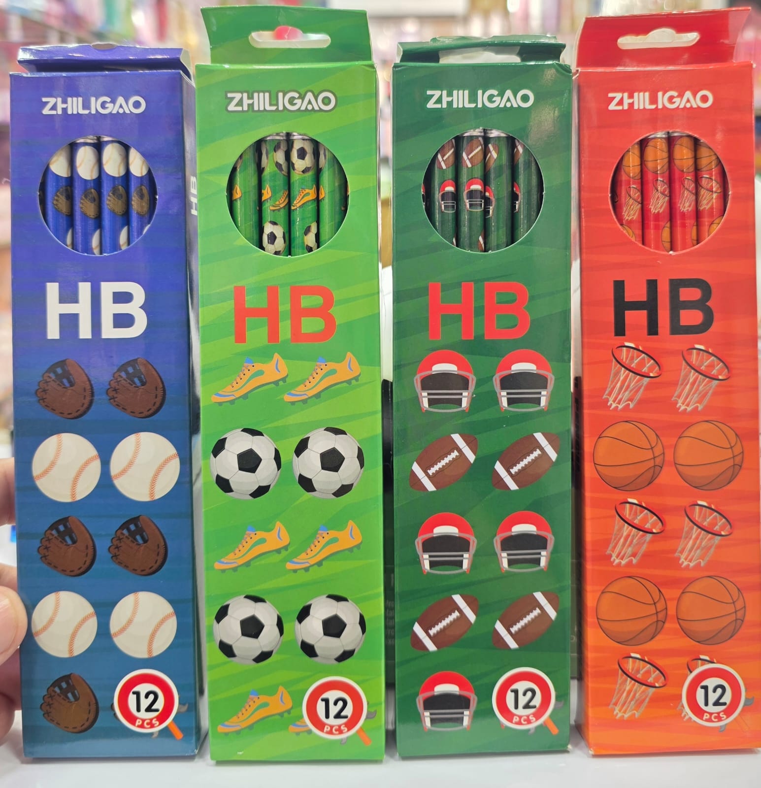 Zhiligao Sports Champion HB Wooden Pencil Set