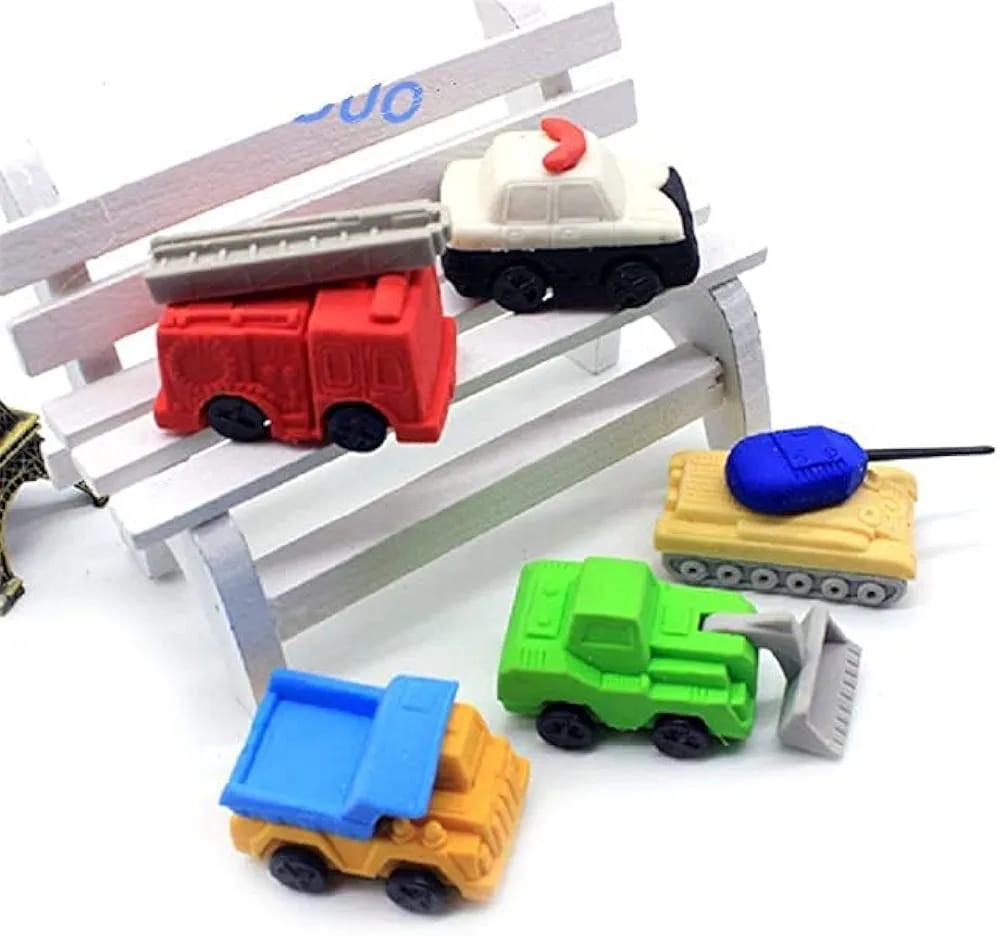 Traffic Series DIY Novelty Puzzle Erasers Set