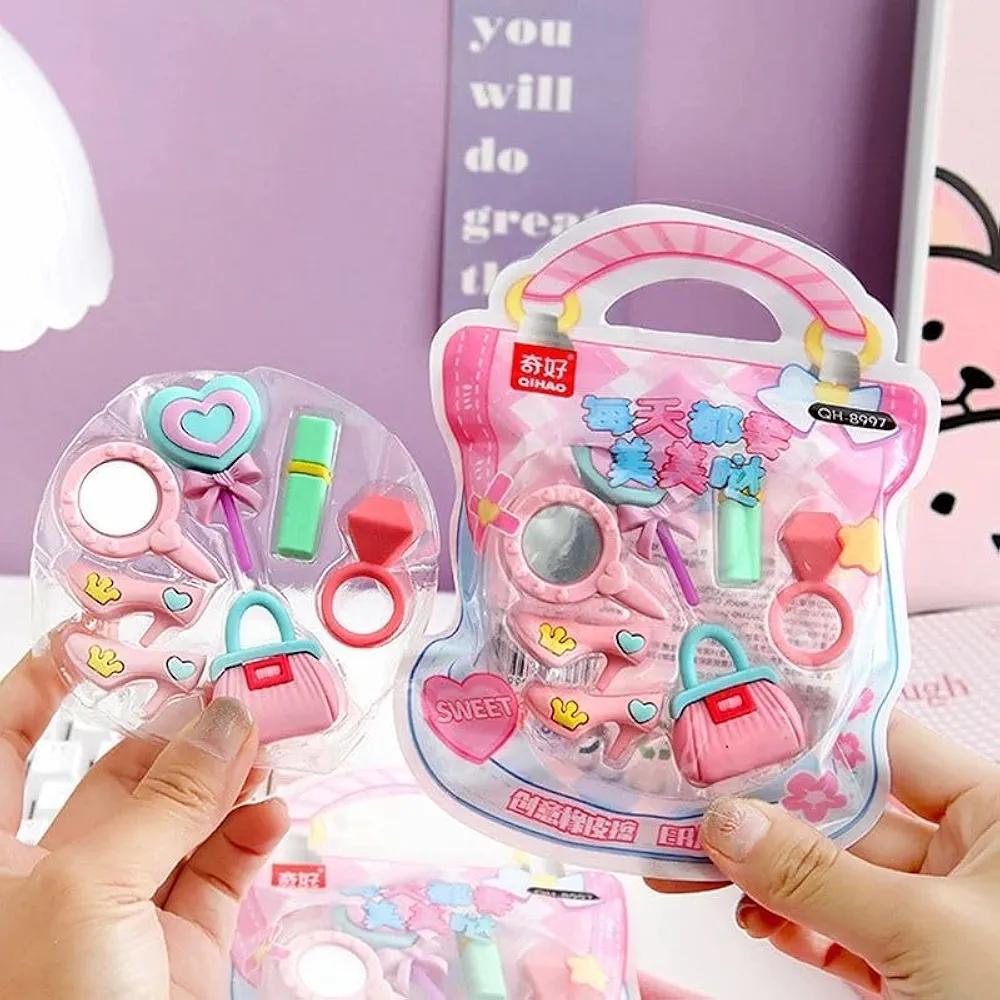 Princess Glamour Beauty DIY Novelty Puzzle Erasers Set