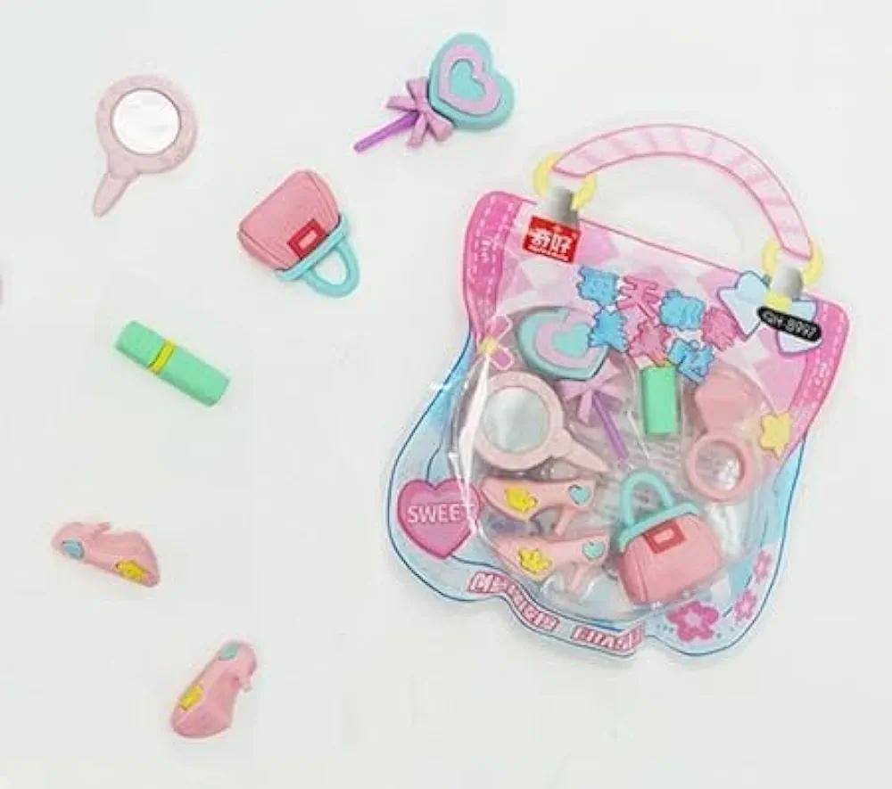 Princess Glamour Beauty DIY Novelty Puzzle Erasers Set