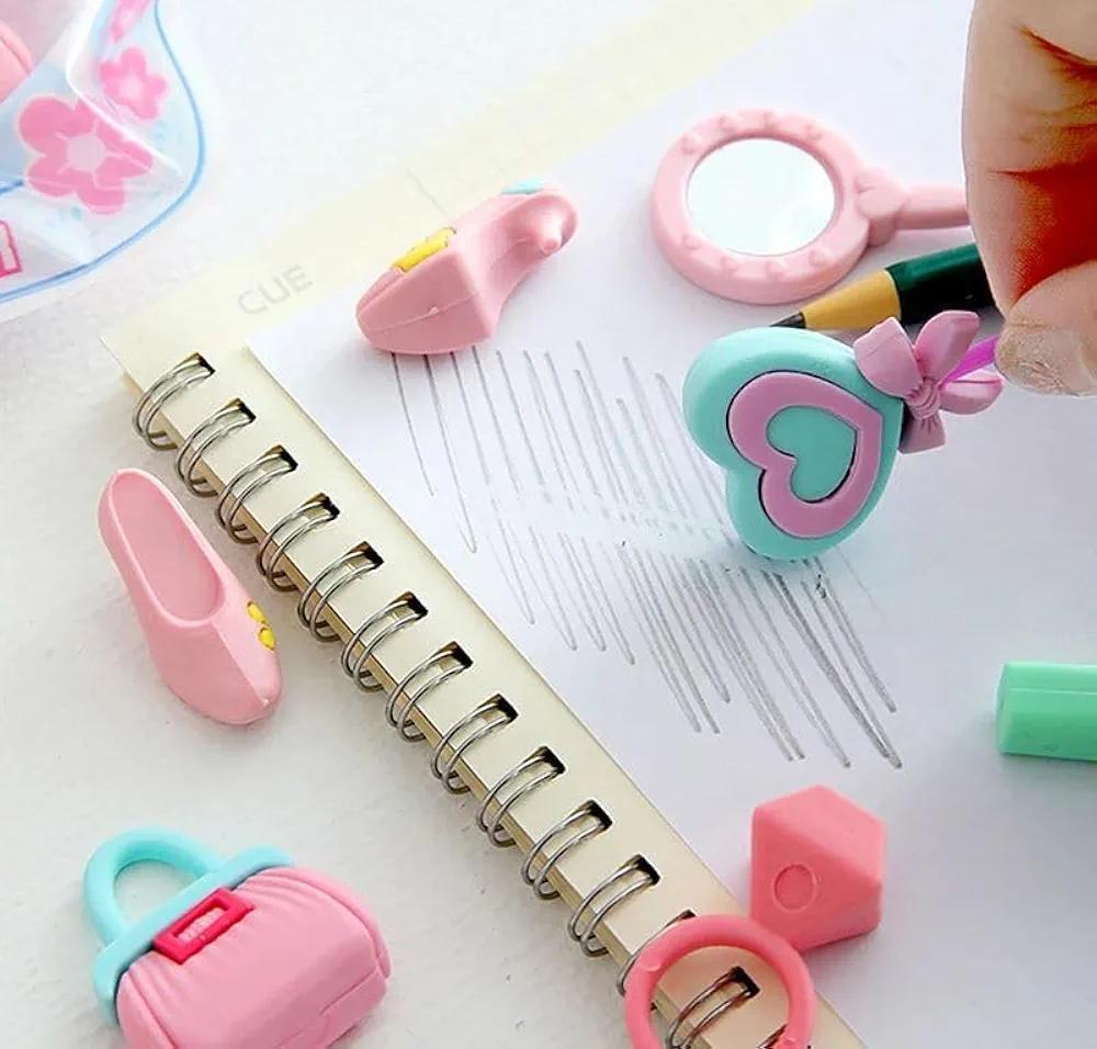 Princess Glamour Beauty DIY Novelty Puzzle Erasers Set - Image 5