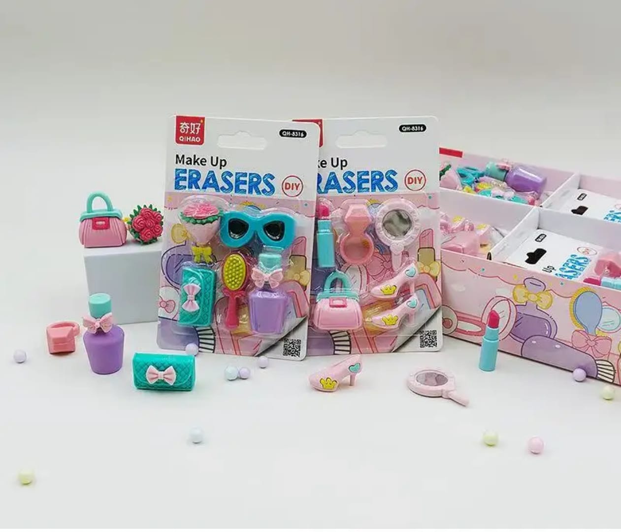 Make Up DIY Novelty Puzzle Erasers Set