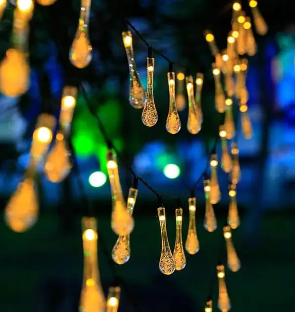 Crystal Water Drop LED Fairy String Lights - Image 4