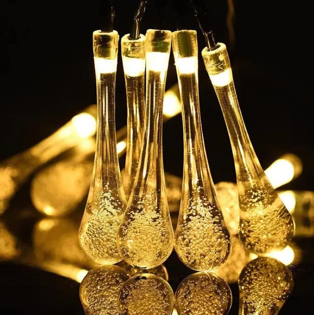 Crystal Water Drop LED Fairy String Lights