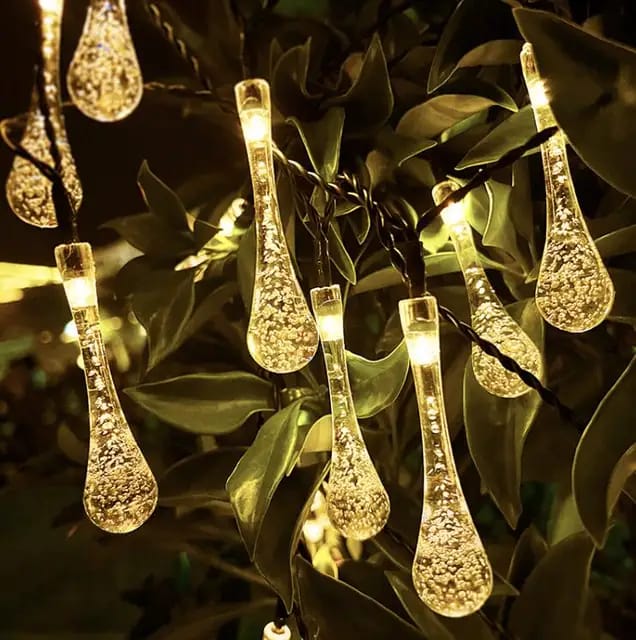 Crystal Water Drop LED Fairy String Lights - Image 3