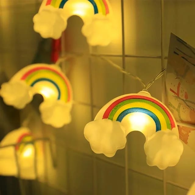 Rainbow Cloud LED Fairy String Lights