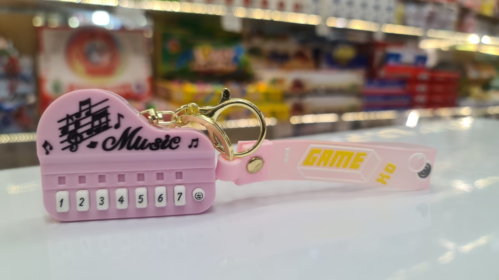 Portable Music-Themed Keychain
