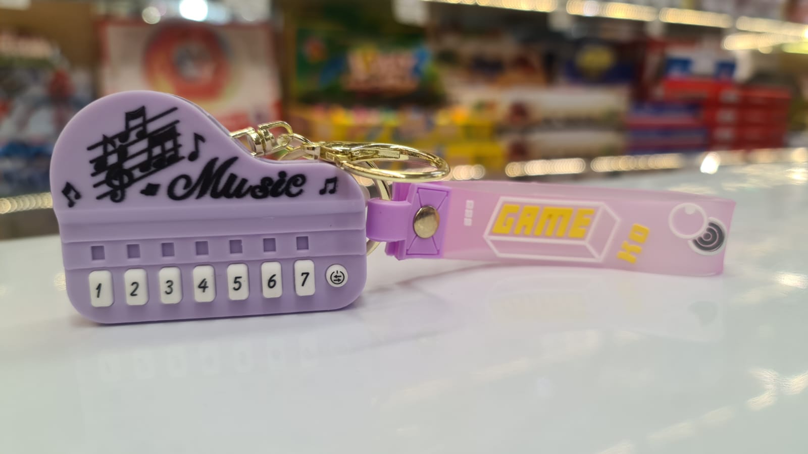 Portable Music-Themed Keychain