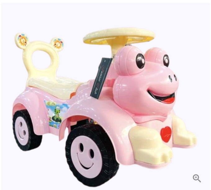 Frog Face Kids Push Car