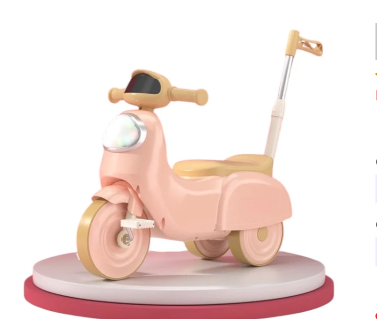 Kids Tricycle With Push Handle