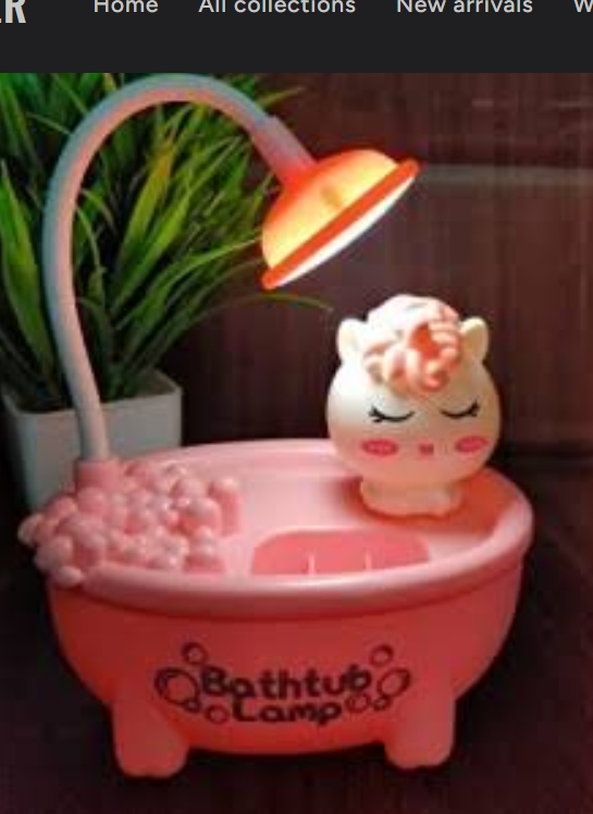 Bathtub Lamp 3-in-1 Desk Organizer