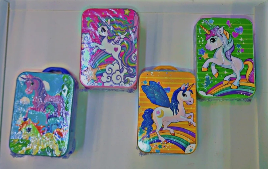 Unicorn Suitcase Pencil Sharpener + eraser