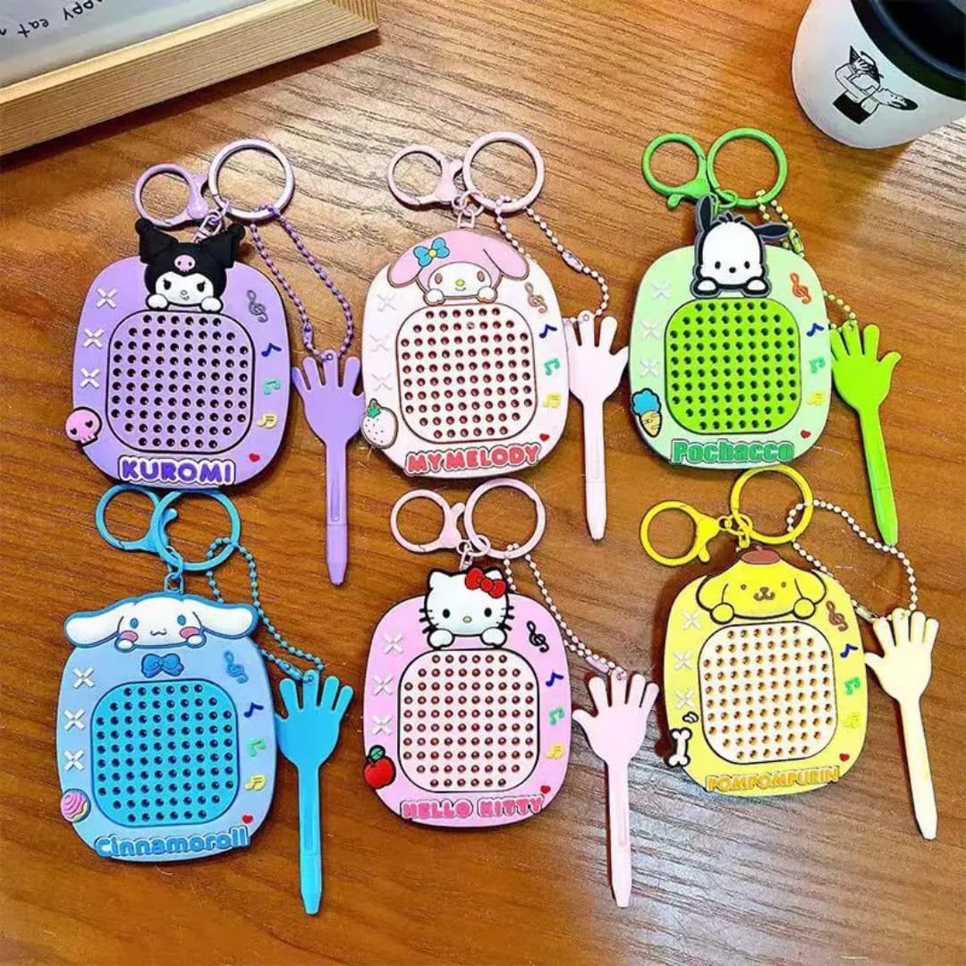 Sanrio Character Magnetic Drawing Board Keychains