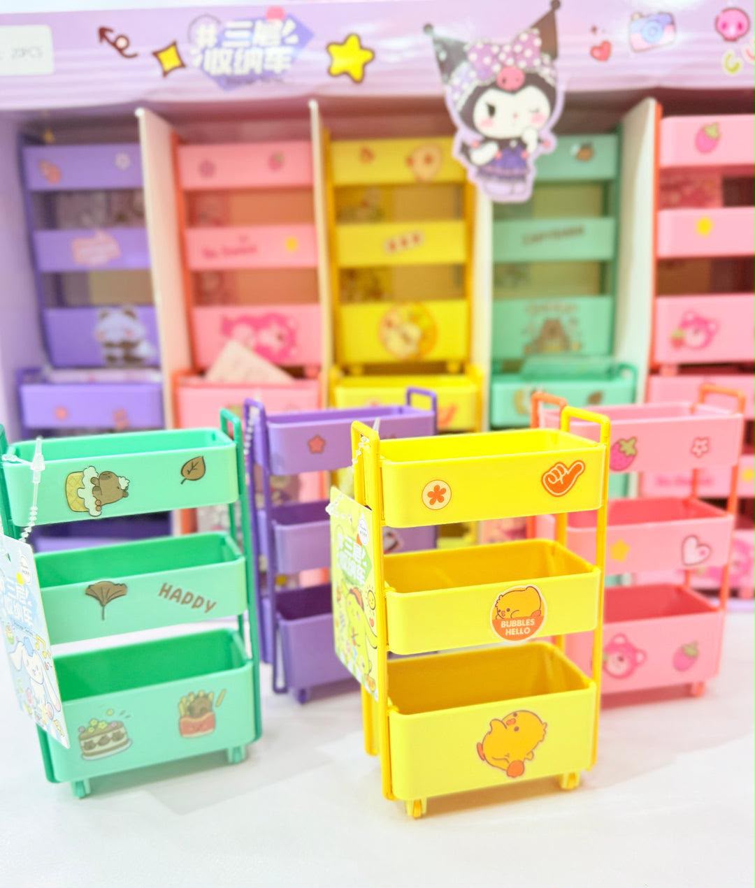 Miniature Rolling Storage Cart Playset - Image 4