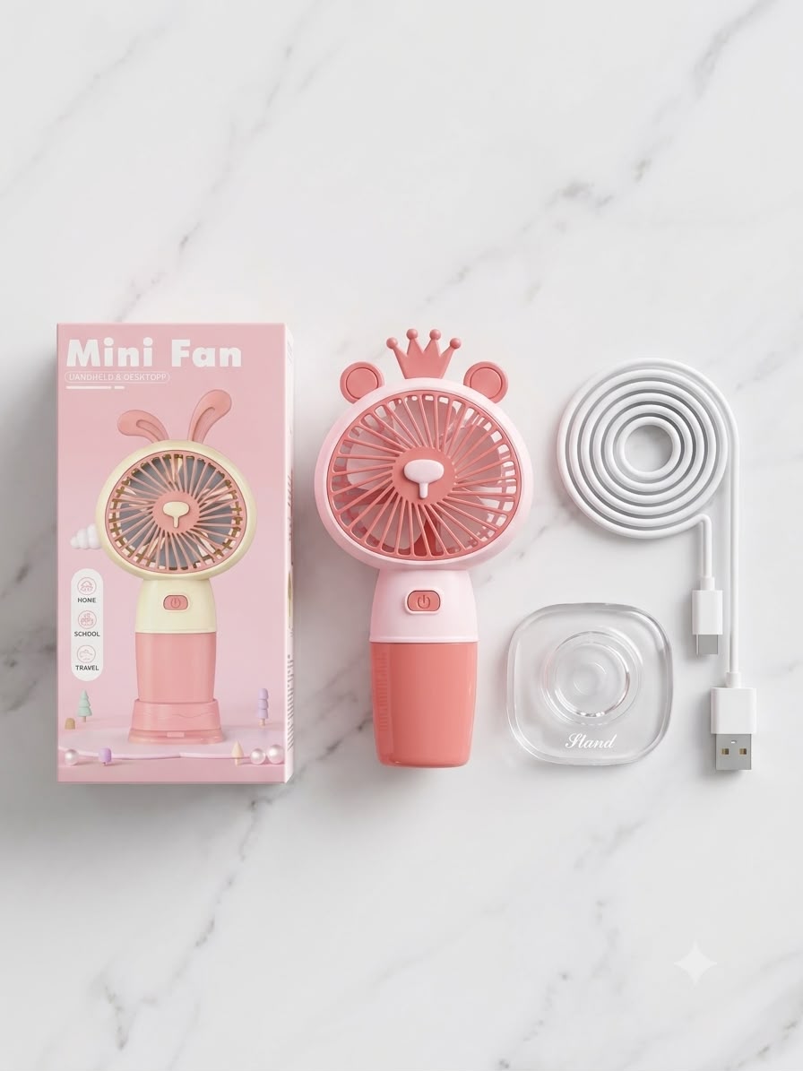 Portable Crown Animal Fan